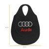 Lixeira Automotiva Cambio Logo Audi Carpete Bordado